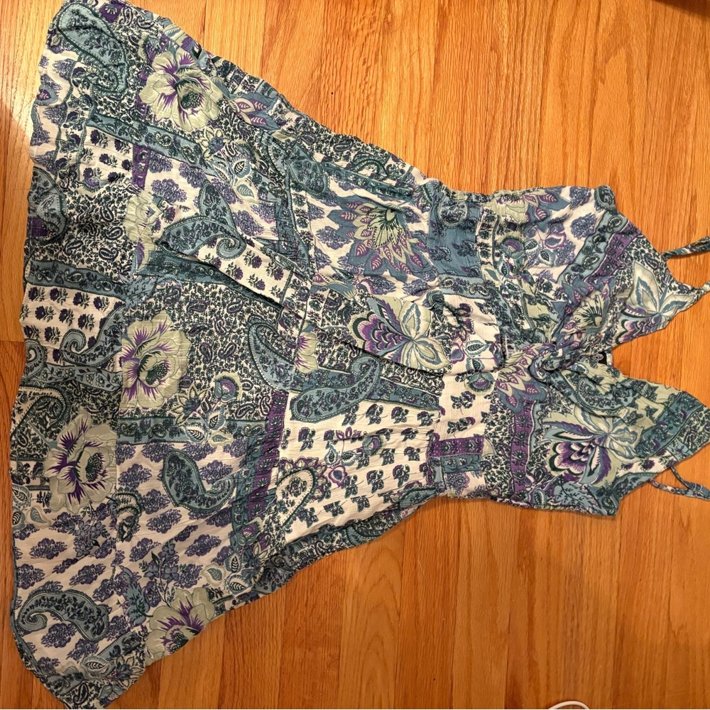 Angie Blue and Purple Textured Dress